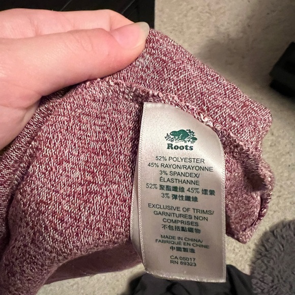 Roots Purple Salt and Pepper Lightweight Long Duster Cardigan with Rounded Hem - Picture 6 of 6